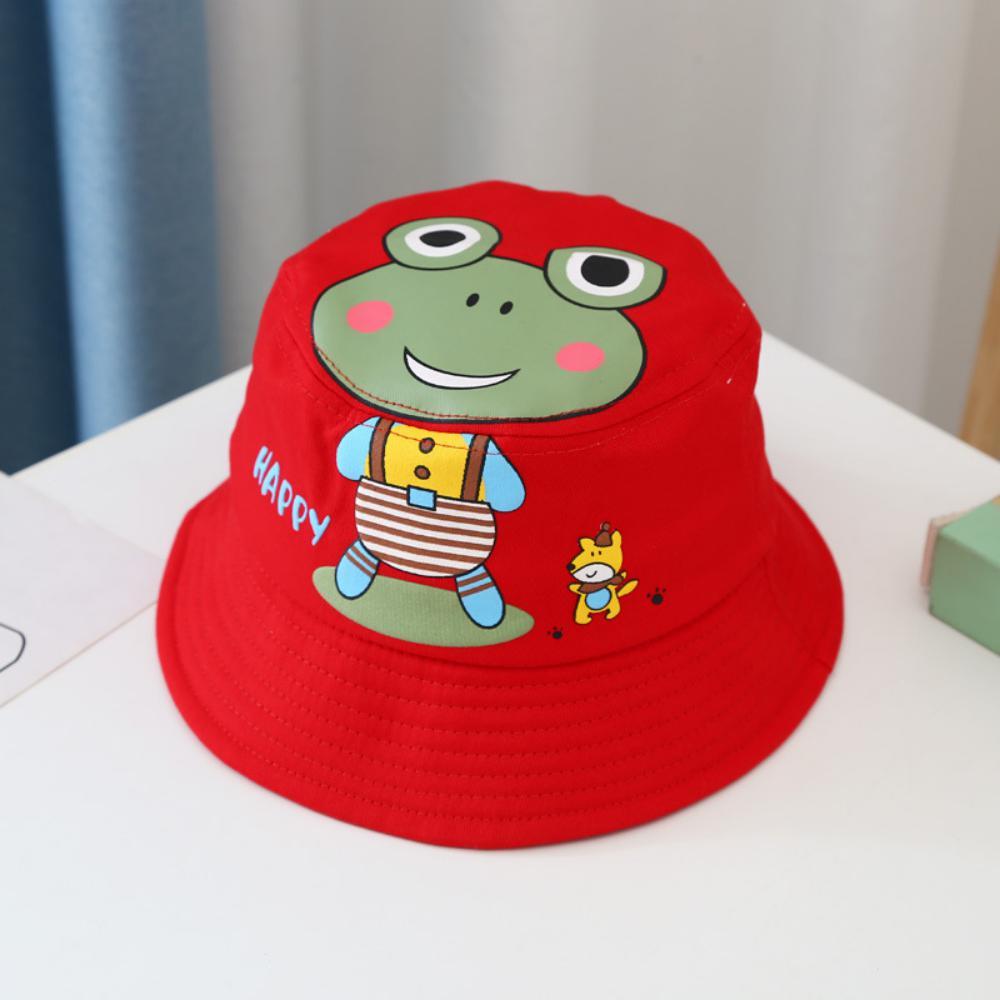 5PCS Japanese Fisherman Hat Cute Dinosaur Letter Frog Smiley For Kids Childrens Accessories Wholesale