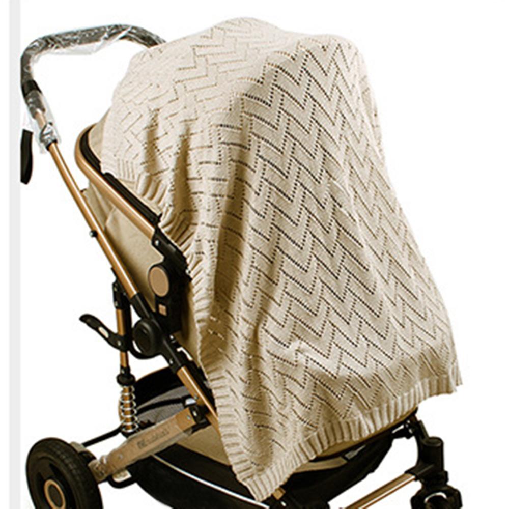 Baby Knitted Hollow-out Solid Color Cute Baby Blankets