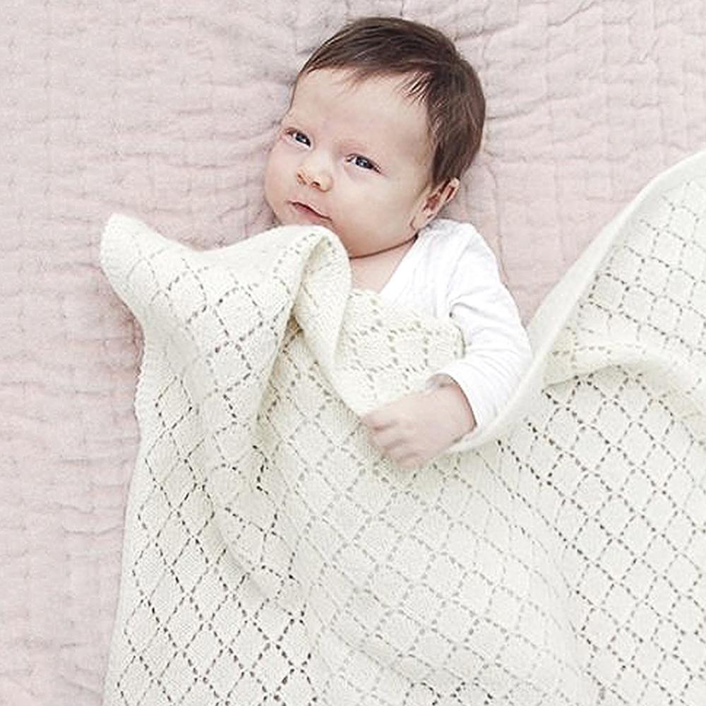 Baby Knitted Hollow Out Casual Baby Blankets Wholesalers
