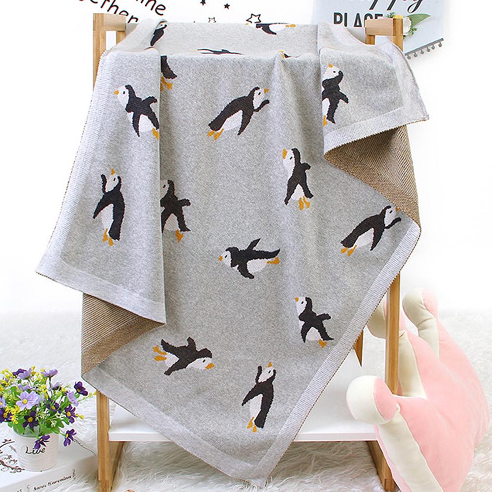 Baby Knitted Penguin Stroller Cover Cute Baby Blankets
