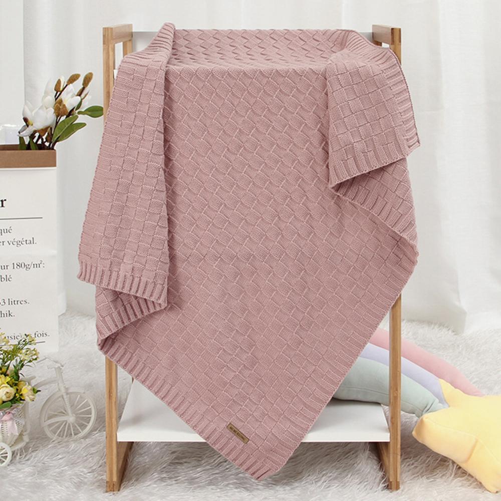 Baby Knitted Solid Color Windproof Blankets Baby Blanket Wholesale