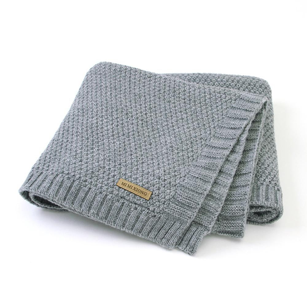 Baby Knitted Solid Windproof Blankets Wholesale Baby Blanket