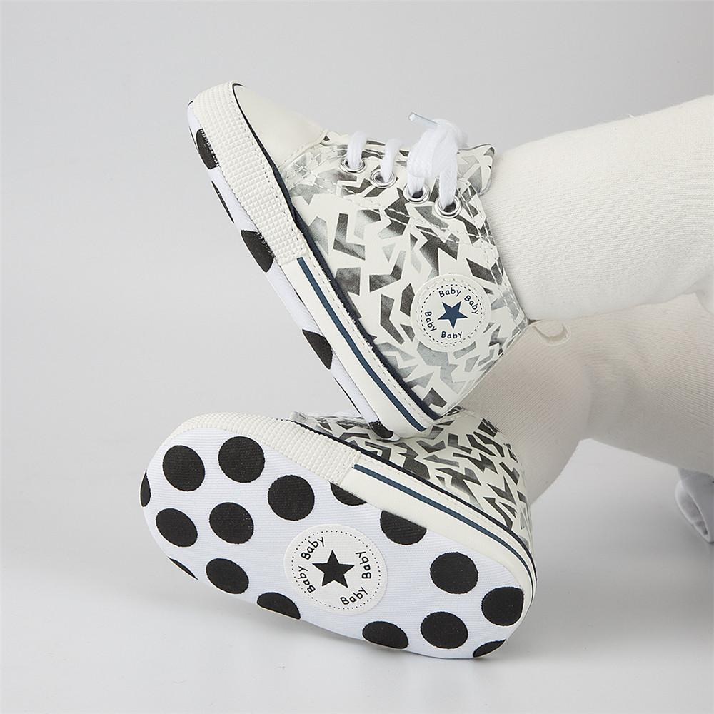 Unisex Lace Up Printed Casual Sneakers Children Shoes Wholesale