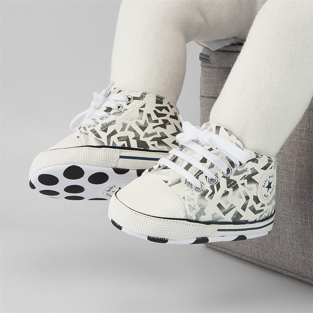 Unisex Lace Up Printed Casual Sneakers Children Shoes Wholesale