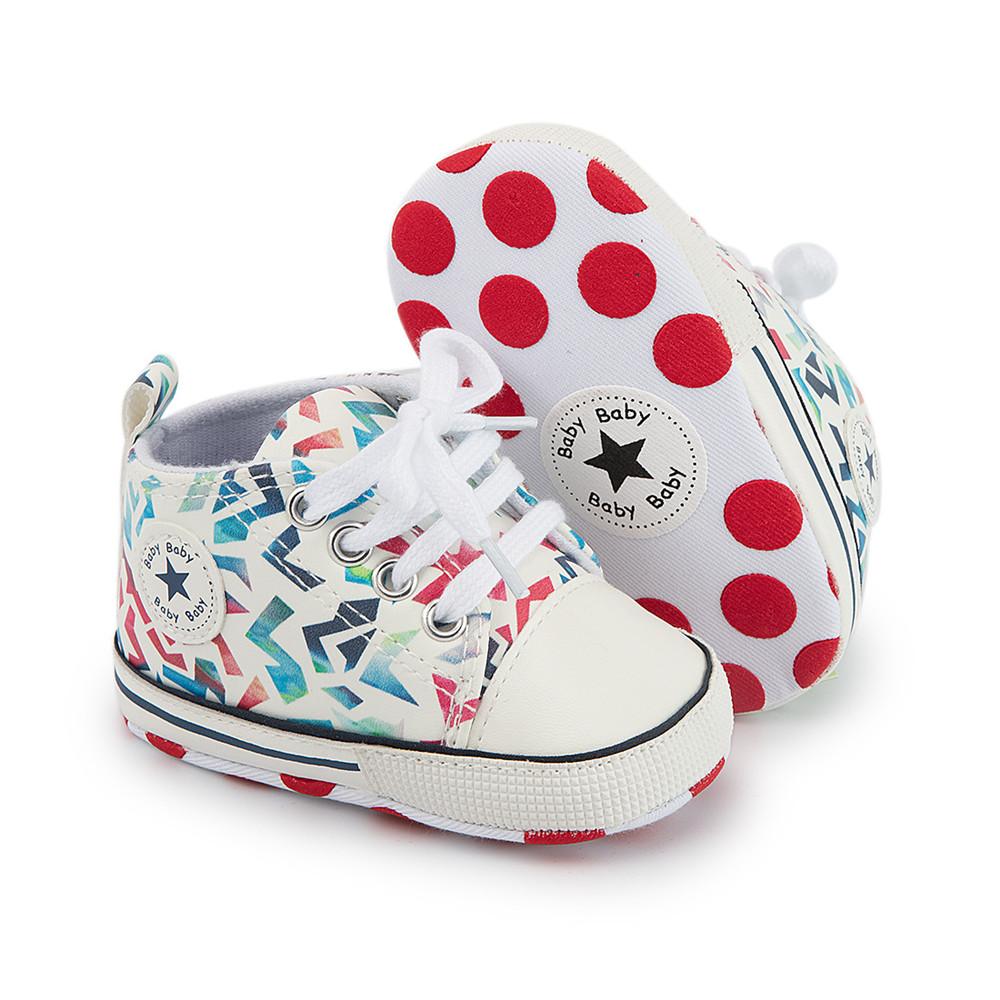 Unisex Lace Up Printed Casual Sneakers Children Shoes Wholesale