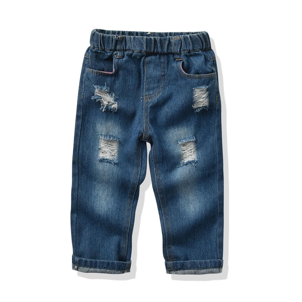 Toddler Boys Lapel Letter Short Sleeve Top & Jeans Boys Casual Suits