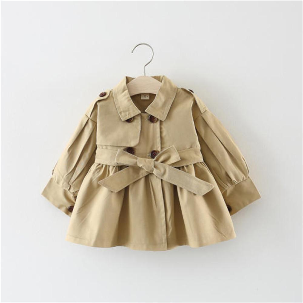 Girl Lapel Solid Long Sleeve Outerwear