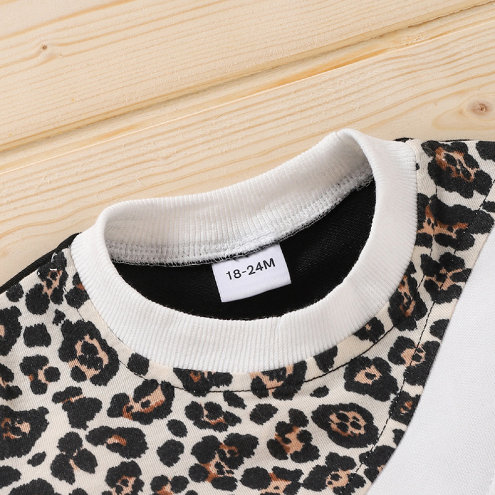 Girls Leopard Long Sleeve Top wholesale kids boutique clothing