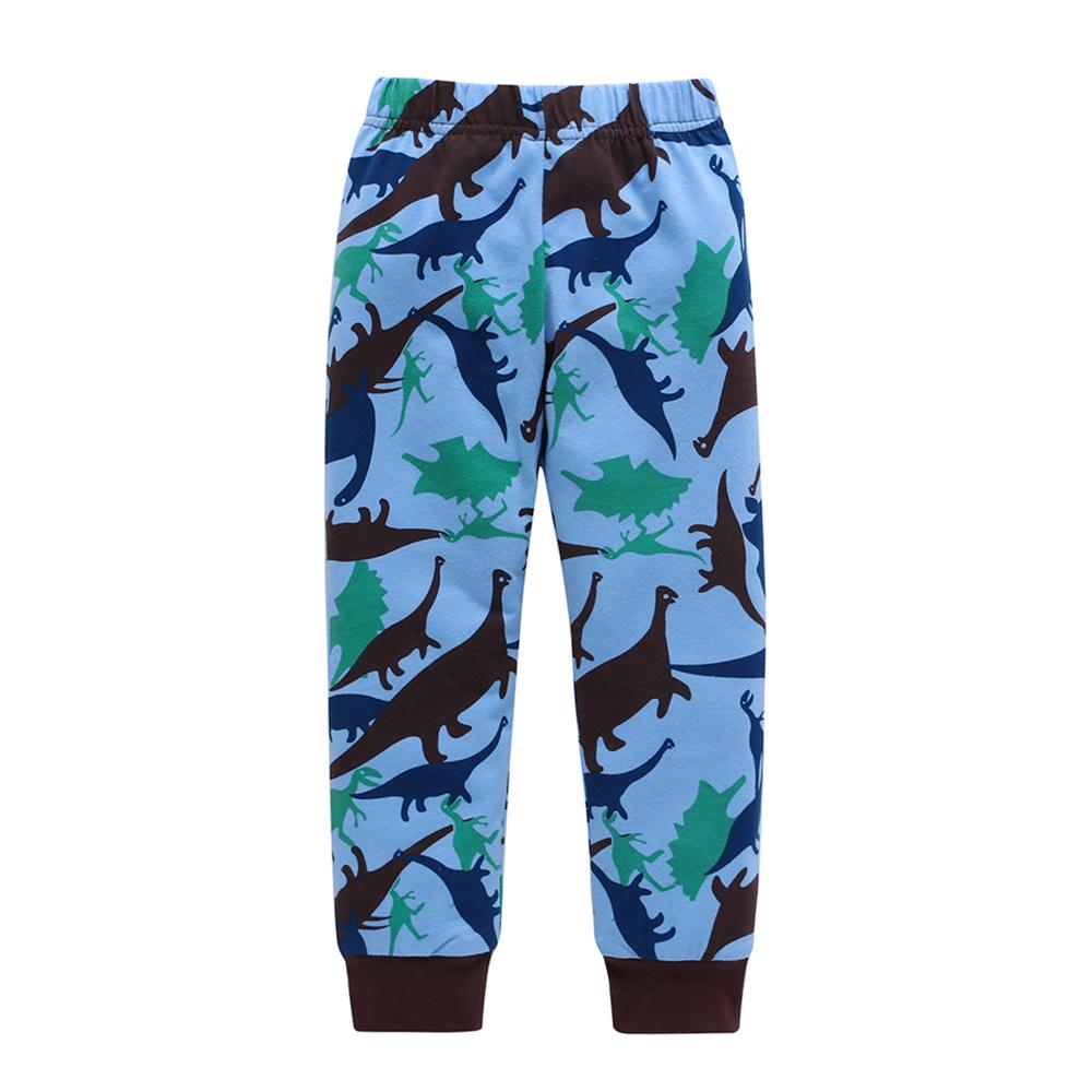 Boys Letter Cartoon Dinosaur Printed Tops & Pants Boys Clothes Wholesale