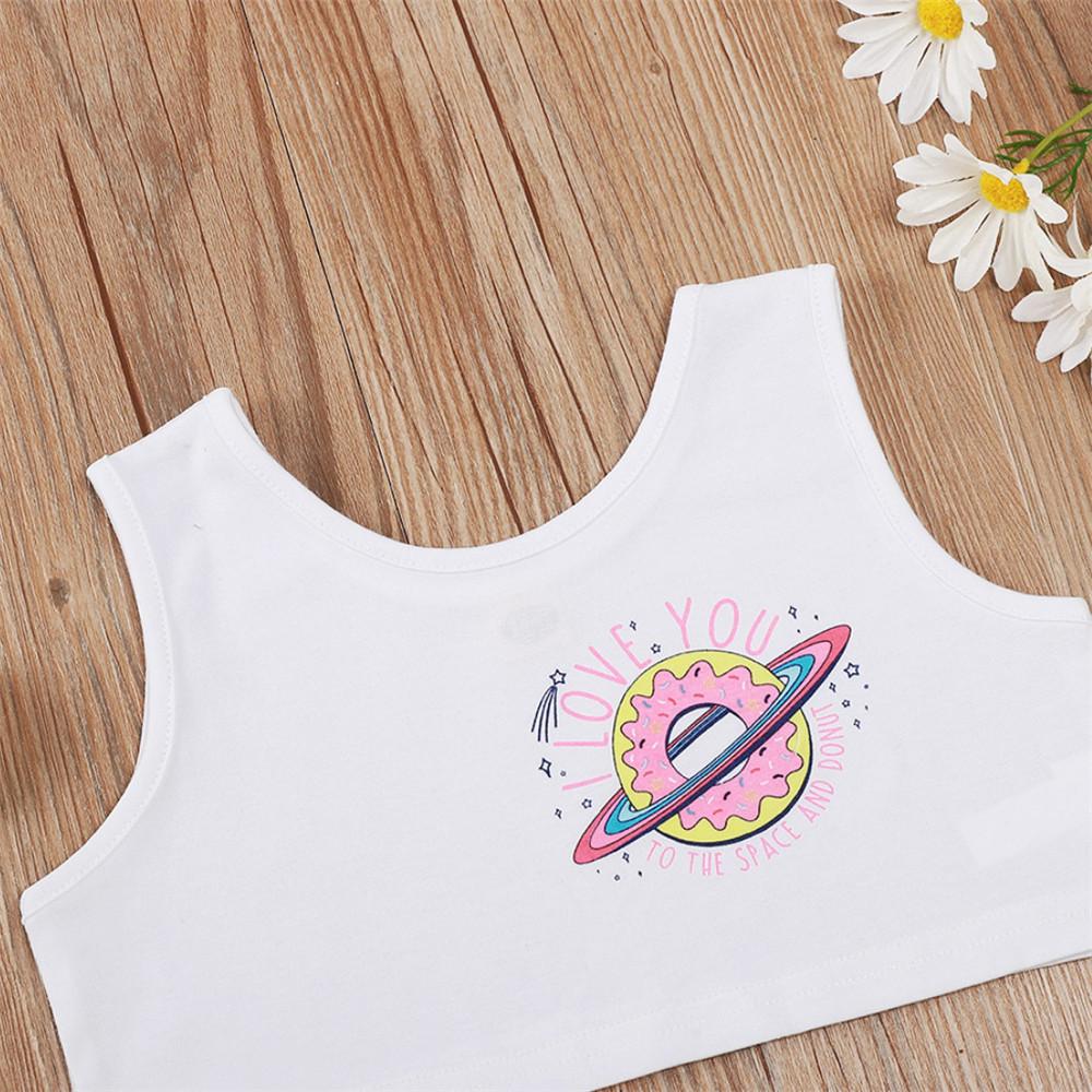 Girls Letter Cartoon Printed Top & Shorts bulk baby clothes