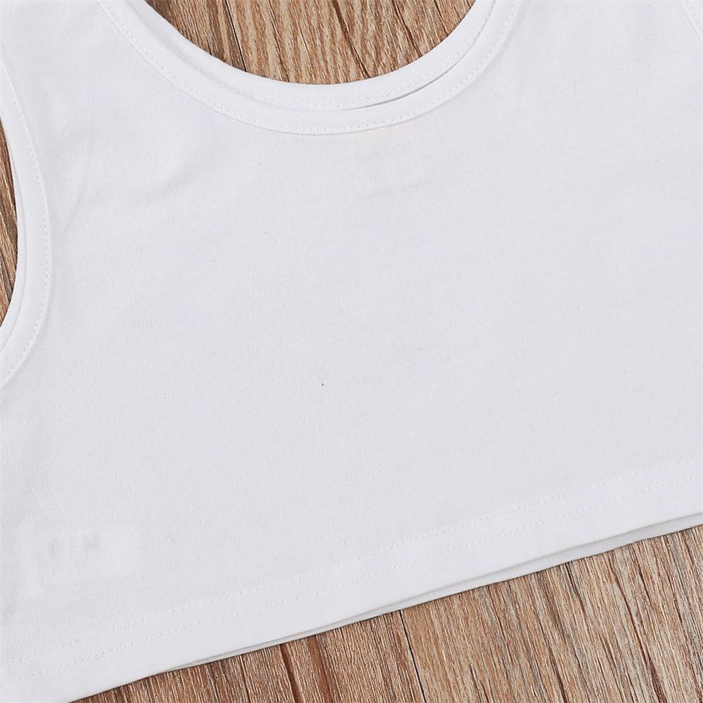 Girls Letter Cartoon Printed Top & Shorts bulk baby clothes