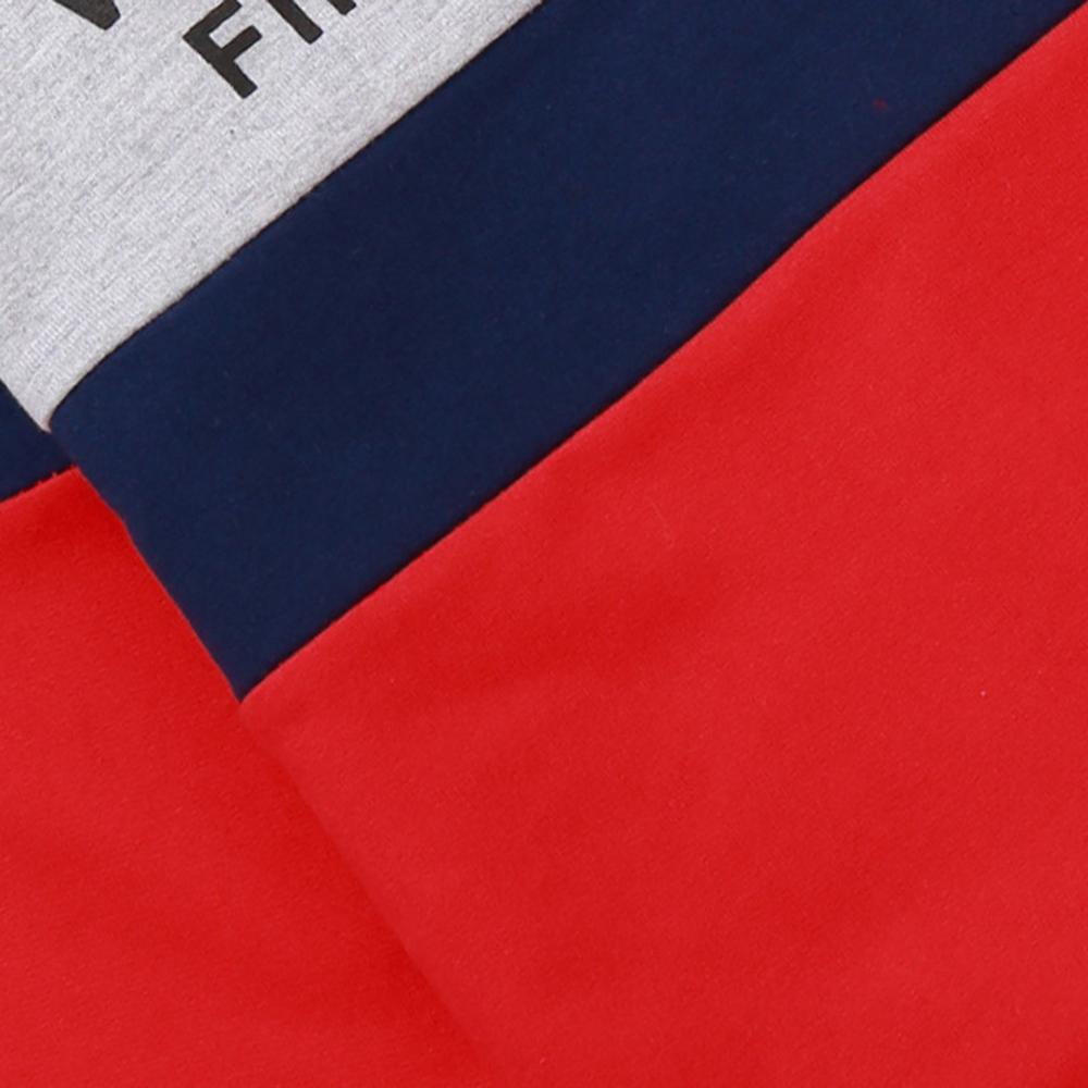 Boys Letter Color Block Long Sleeve Casual T-shirt Boys Wholesale Clothes