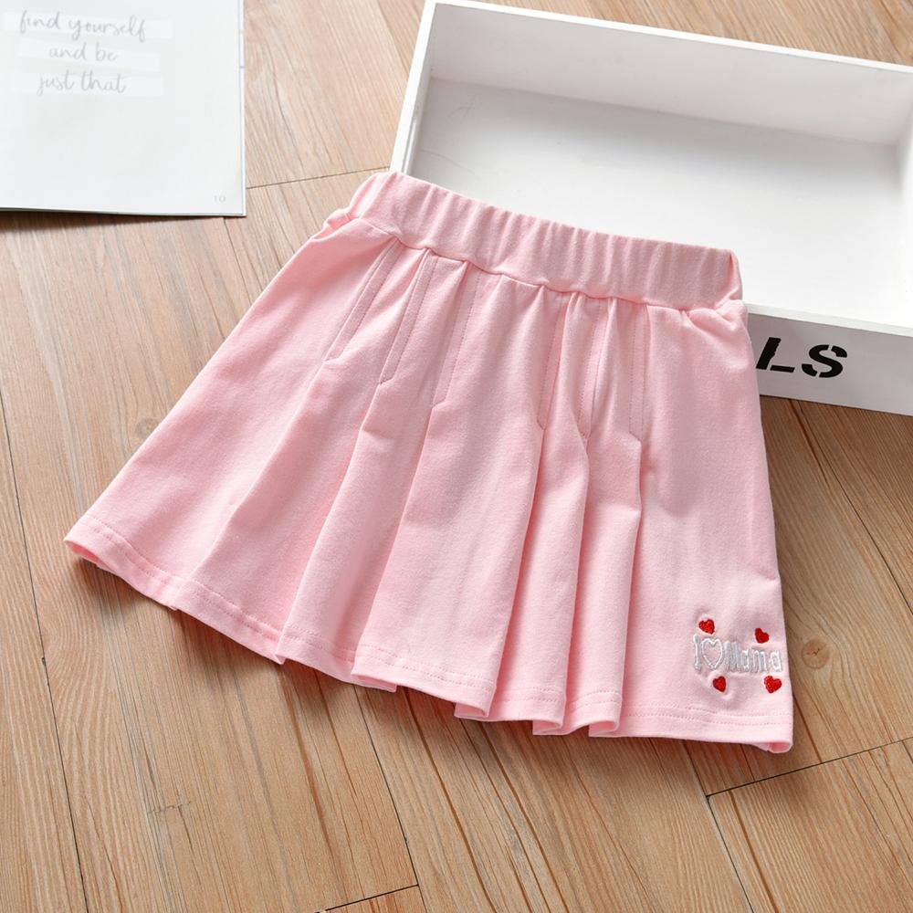 Girls Letter Embroidery Casual Skirts kids wholesale clothes