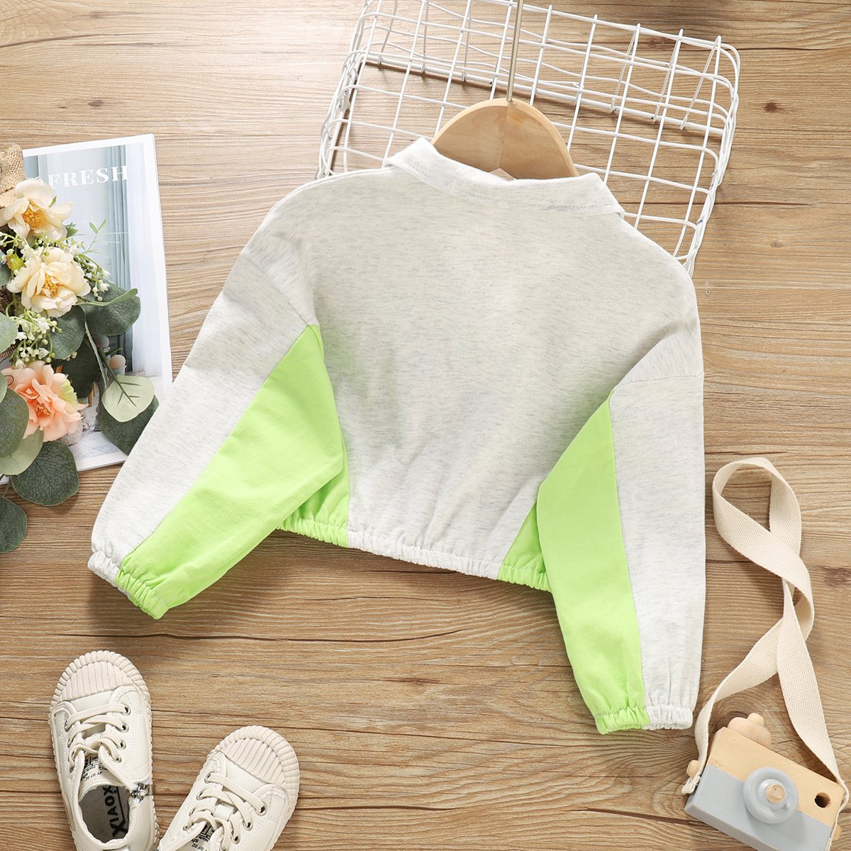 Girls Letter Long Sleeve Casual Top trendy kids wholesale clothing