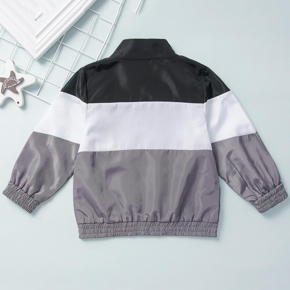 Boys Letter Long Sleeve Zipper Cool Jacket Baby Boy Clothes Wholesale