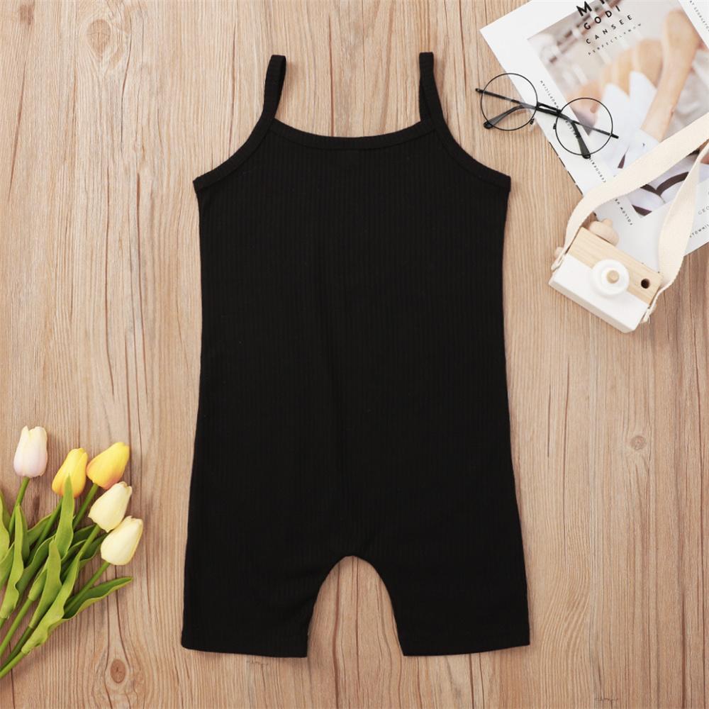 Girls Letter Printed Casual Suspender Jumpsuit Girls Clothes Wholesale