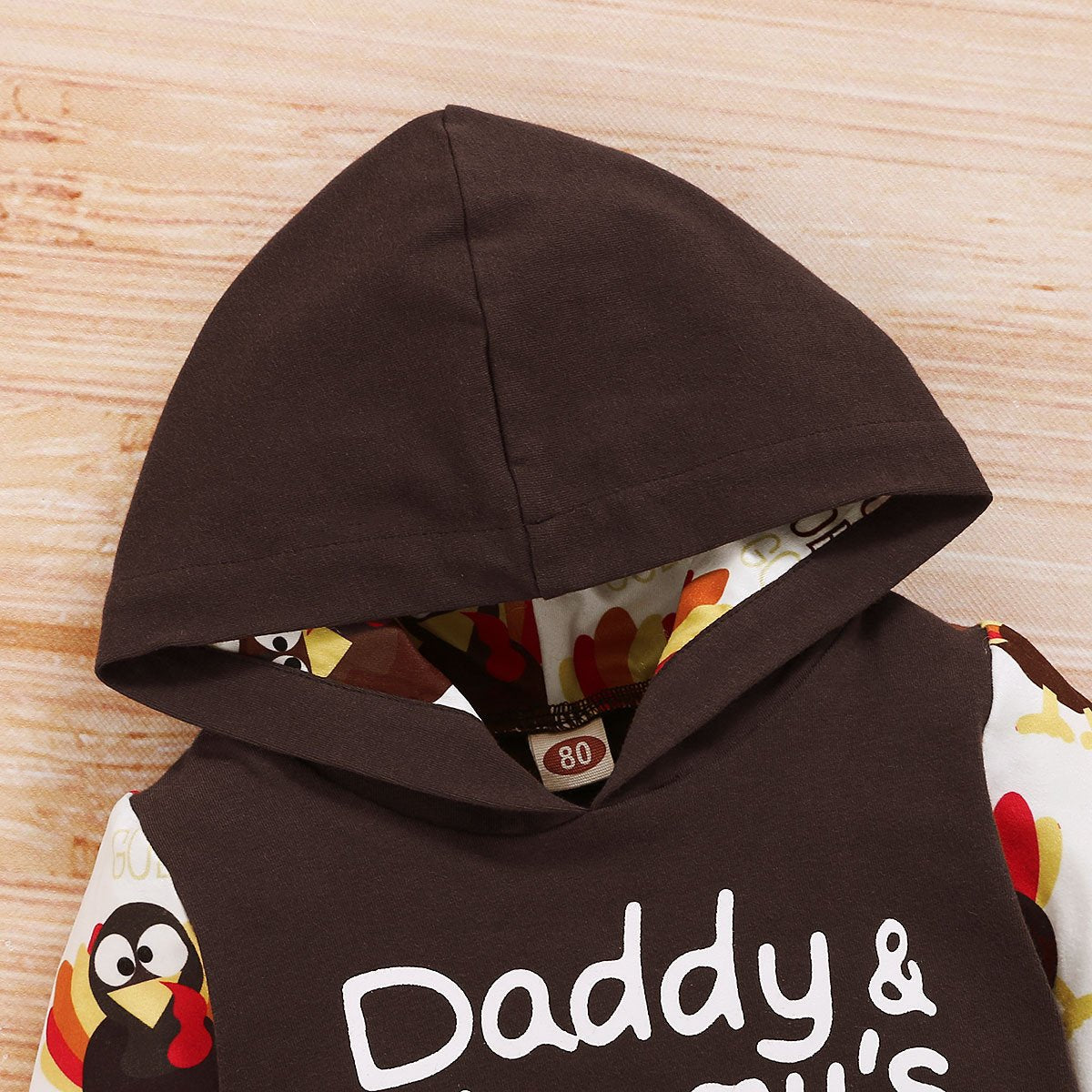 Baby Letter Printed Hooded Cartoon Long Sleeve Top & Pants baby clothing wholesale