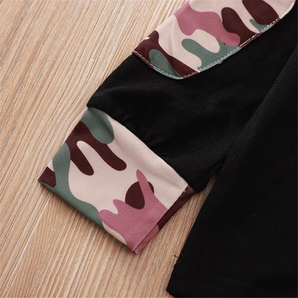 Boys Camo Letter Printed Hooded Top & Pants Baby Boys Clothes Wholesale