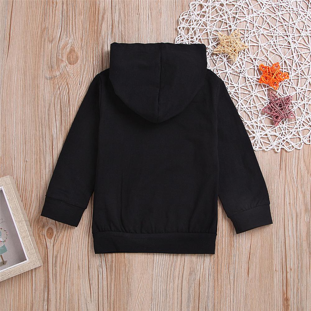 Boys Letter Printed Long Sleeve Hooded Tops Wholesale