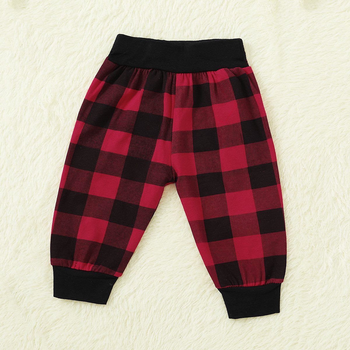 Baby Letter Printed Long Sleeve Romper & Plaid Pants & Hat baby wholesale vendors