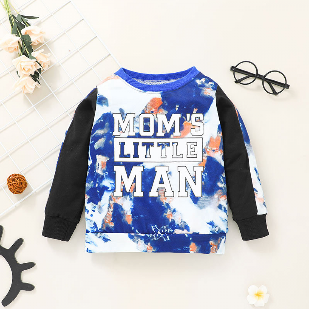 Boys Letter Printed Long Sleeve Top & Pants wholesale kids clothes