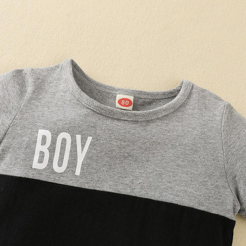 Baby Boys Letter Printed Short Sleeve T-shirt & Shorts cheap baby clothes wholesale