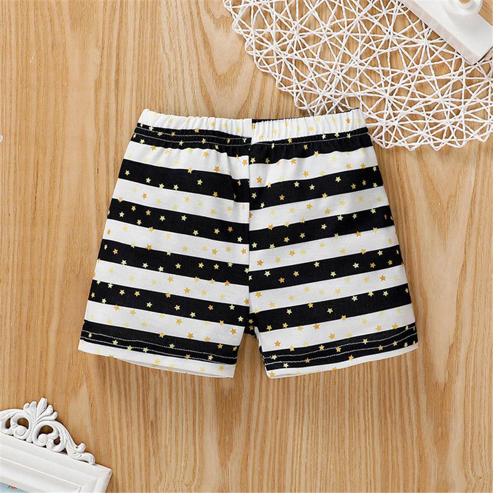 Baby Boys Letter Printed Sleeveless Romper & Striped Shorts baby clothes wholesale distributors