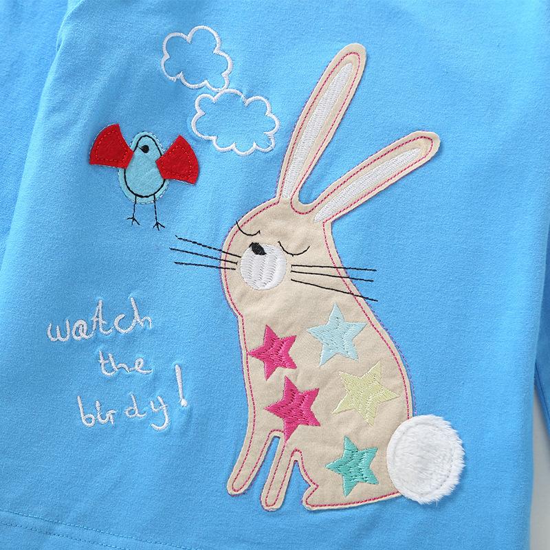 Girls Letter Rabbit Long Sleeve Top children wholesale clothing