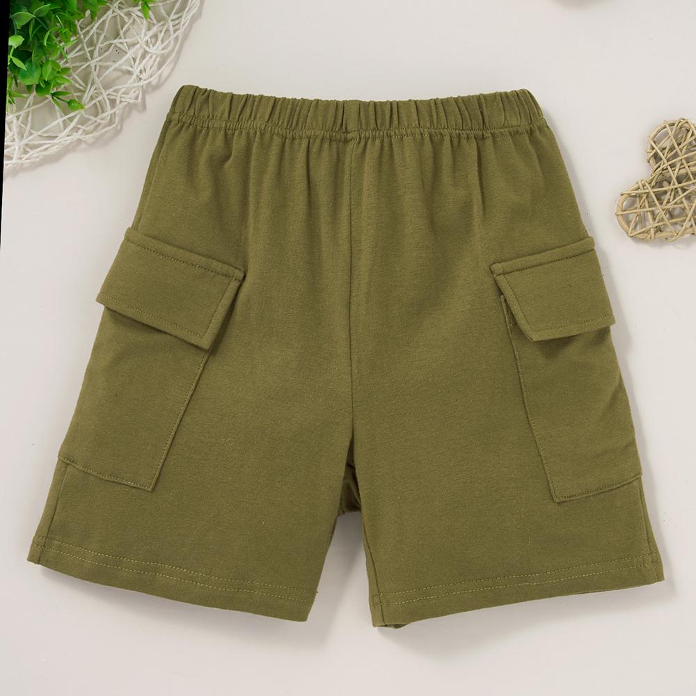 Boys Letter Short Sleeve Casual Top & Shorts childrens wholesale clothing