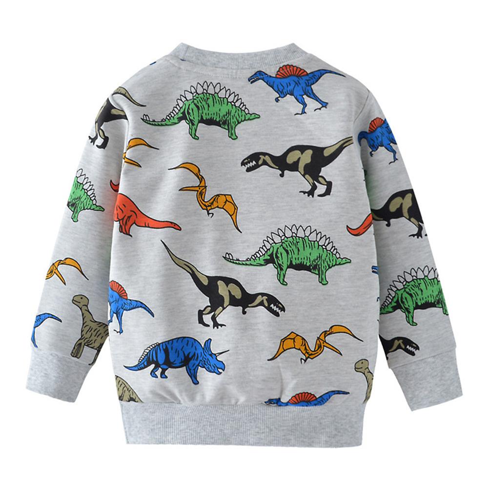 Boys Long Sleeve Animal Dinosaur Printed T-shirt