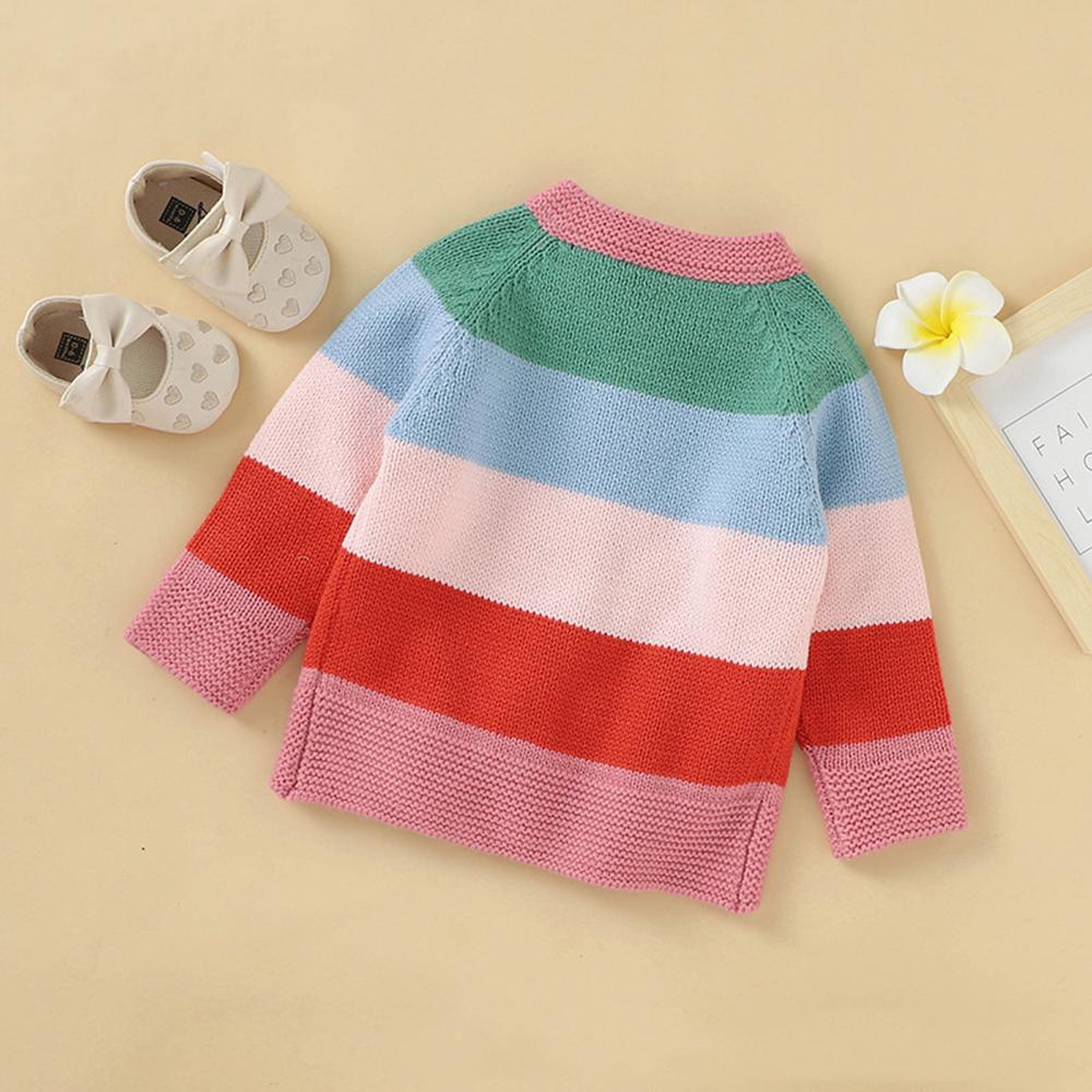 Baby Girls Long Sleeve Button Sweater cheap baby clothes wholesale