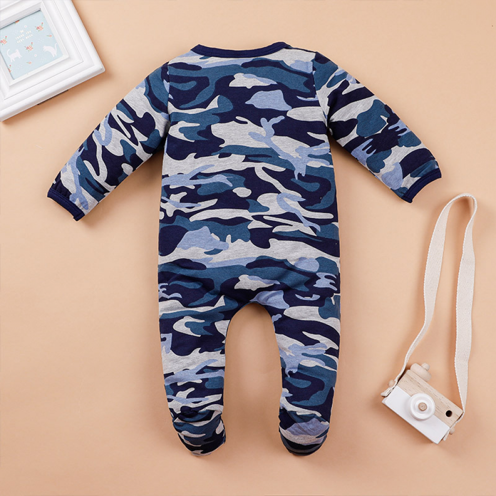 Baby Boys Long Sleeve Camouflage Romper baby clothes wholesale