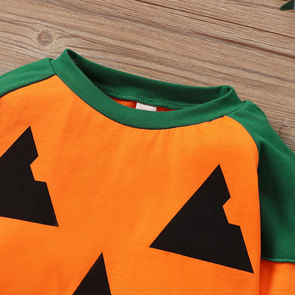 Long Sleeve Cartoon Halloween Long Sleeve Top & Pants kids wholesale clothing