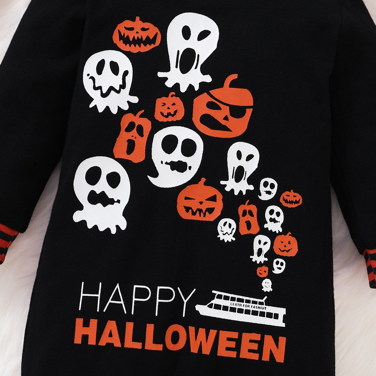 Baby Long Sleeve Cartoon Halloween Printed Romper Wholesale Baby Clothes