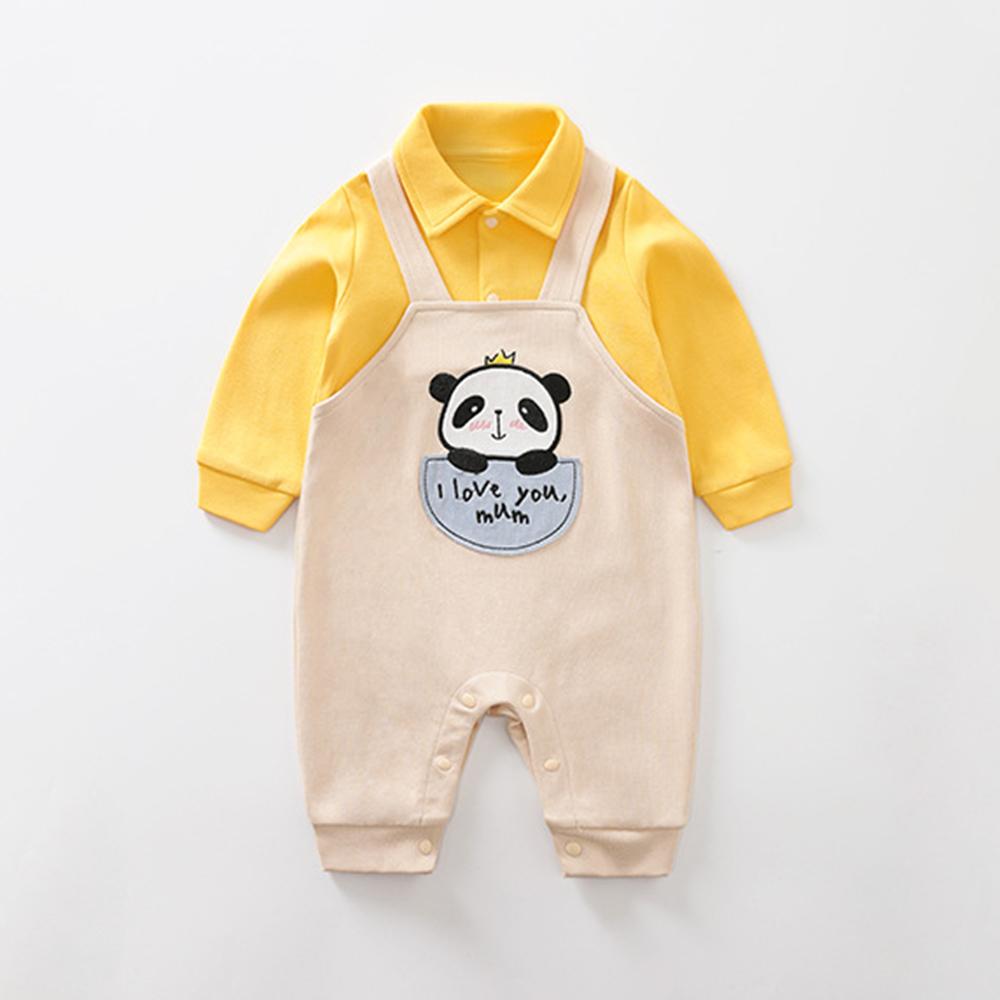 Baby Long Sleeve Cartoon Printed Romper Wholesale Baby Clothes