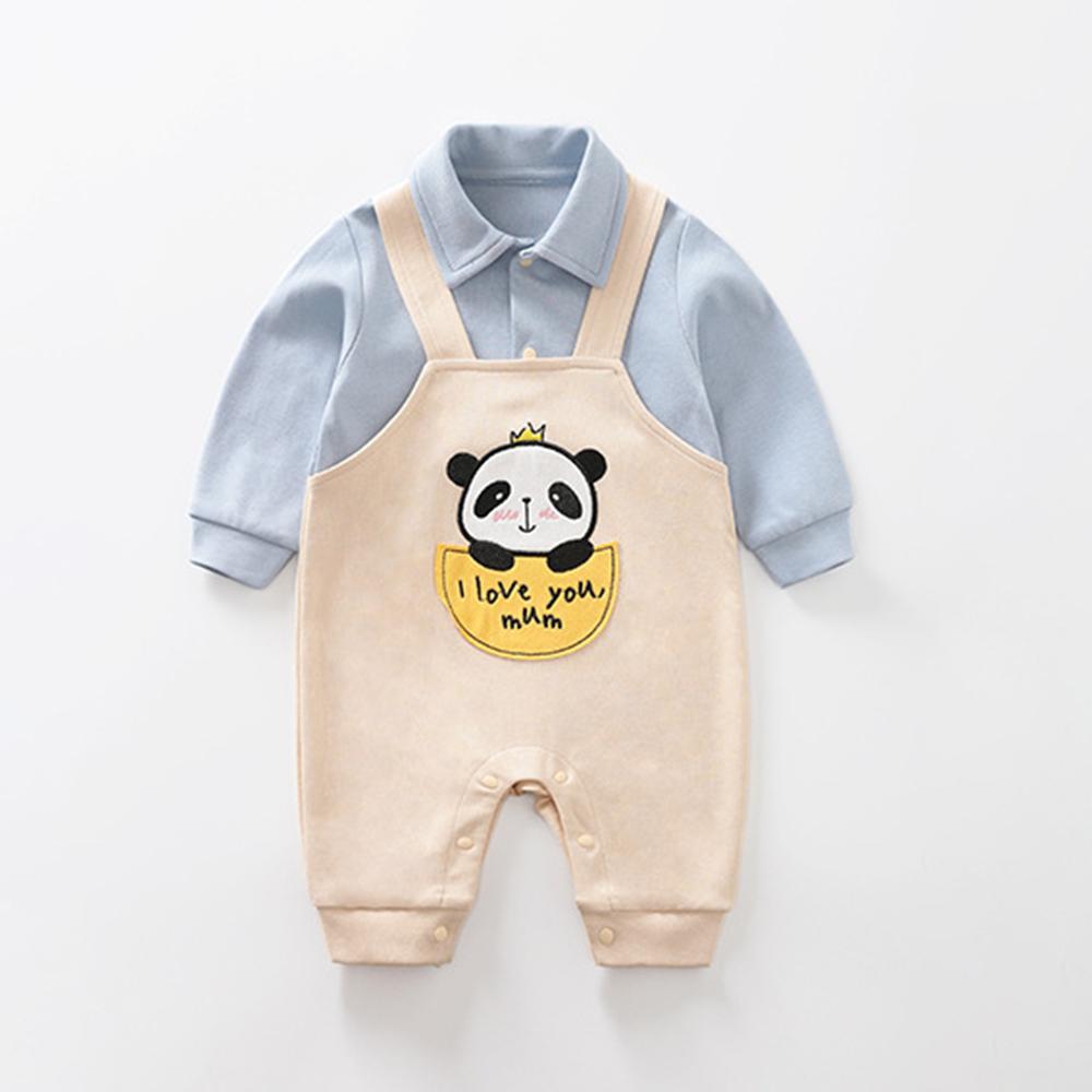 Baby Long Sleeve Cartoon Printed Romper Wholesale Baby Clothes