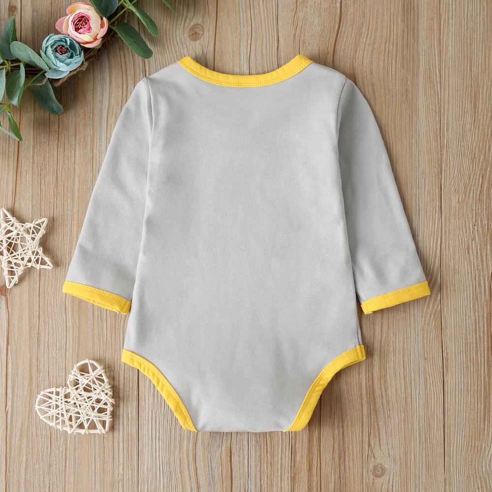 Baby Long Sleeve Cartoon Printed Romper baby clothes wholesale