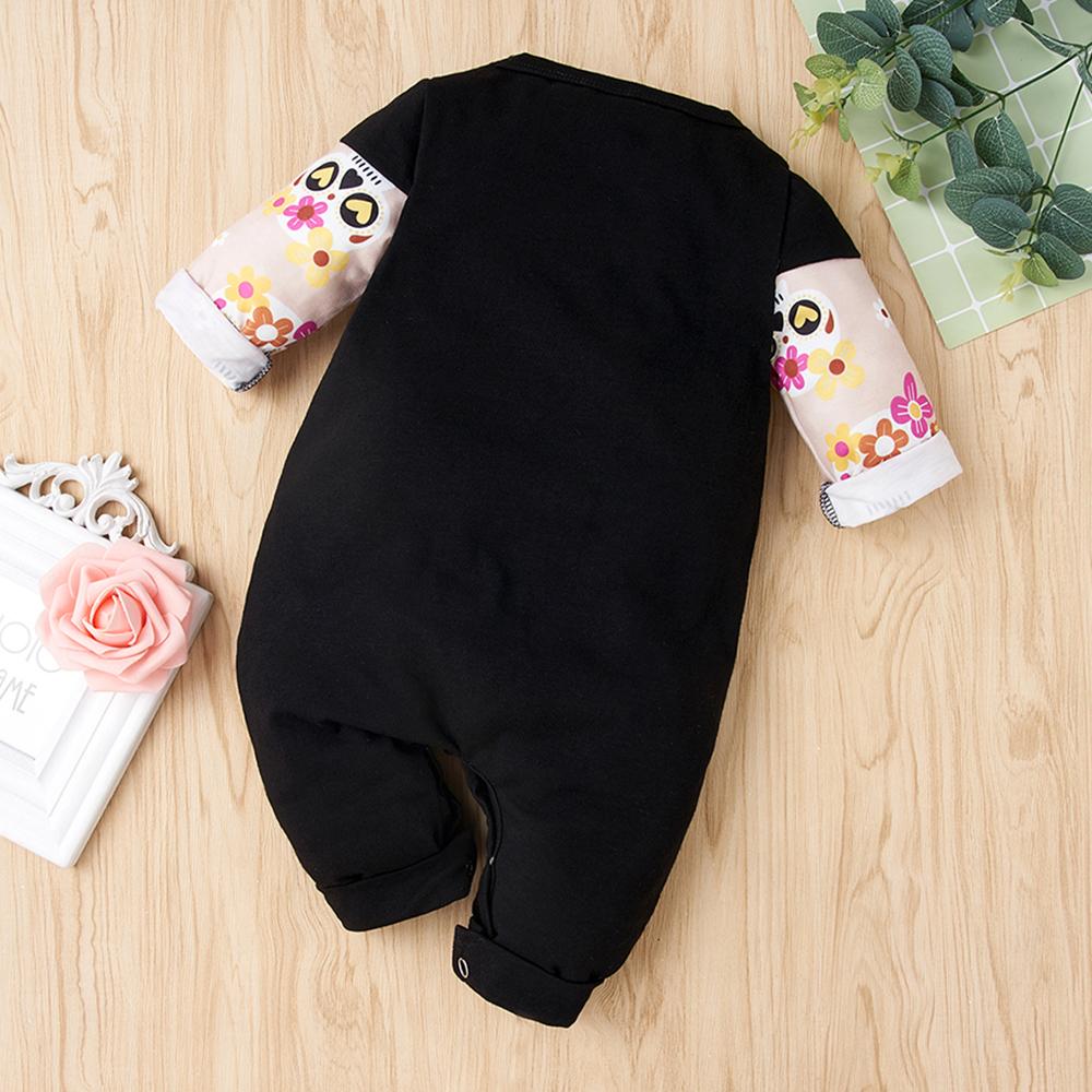 Baby Long Sleeve Cartoon Printed Romper wholesale baby clothes usa