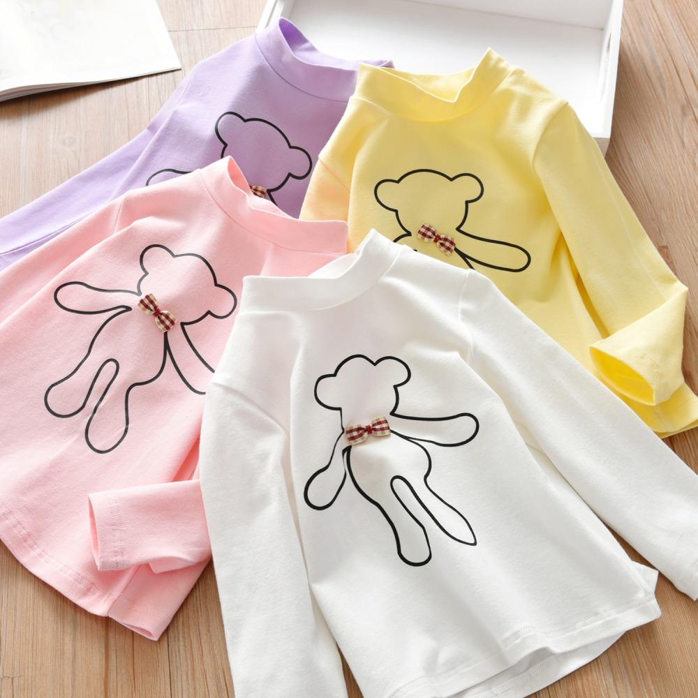 Girls Long Sleeve Cartoon T-shirt wholesale kids clothing