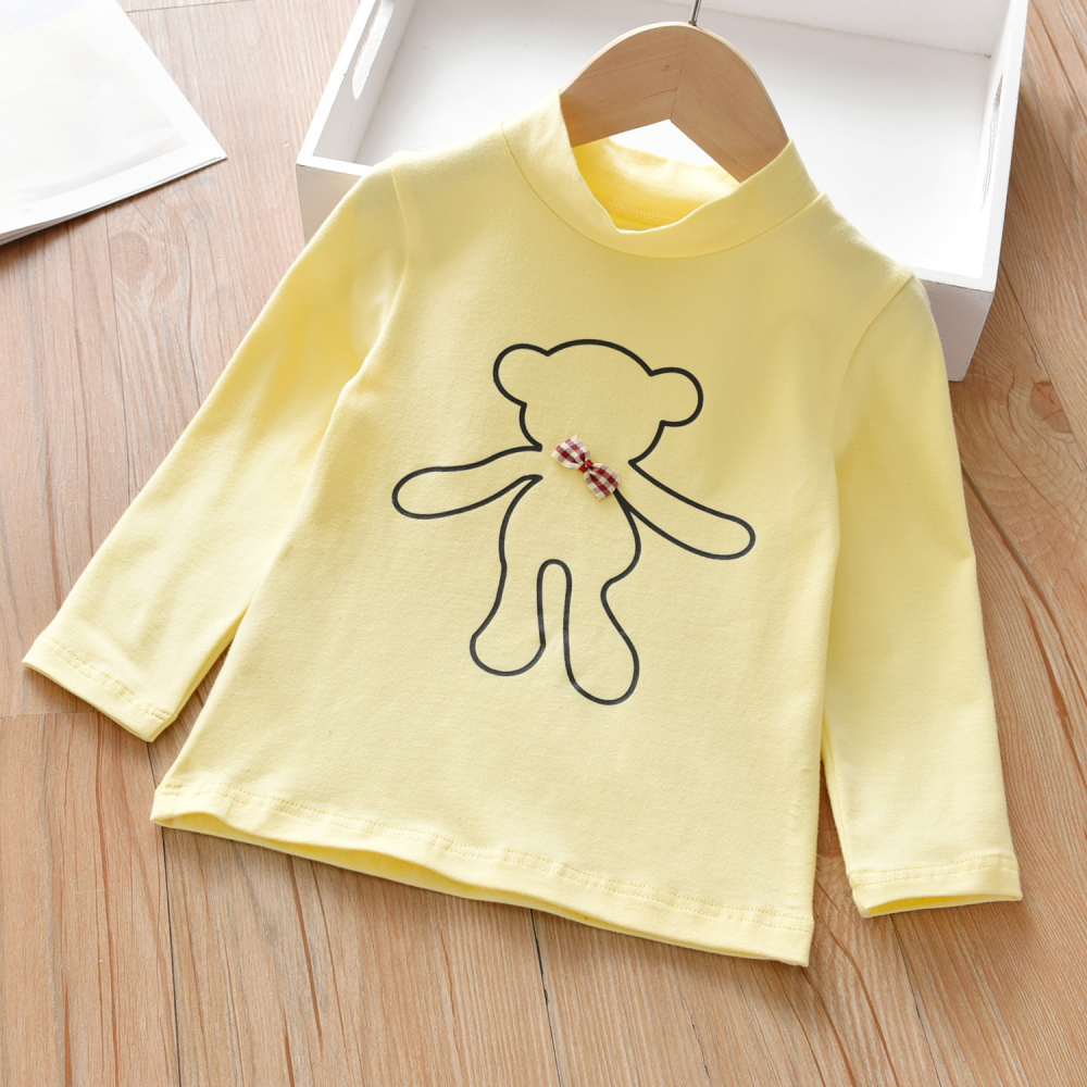 Girls Long Sleeve Cartoon T-shirt wholesale kids clothing