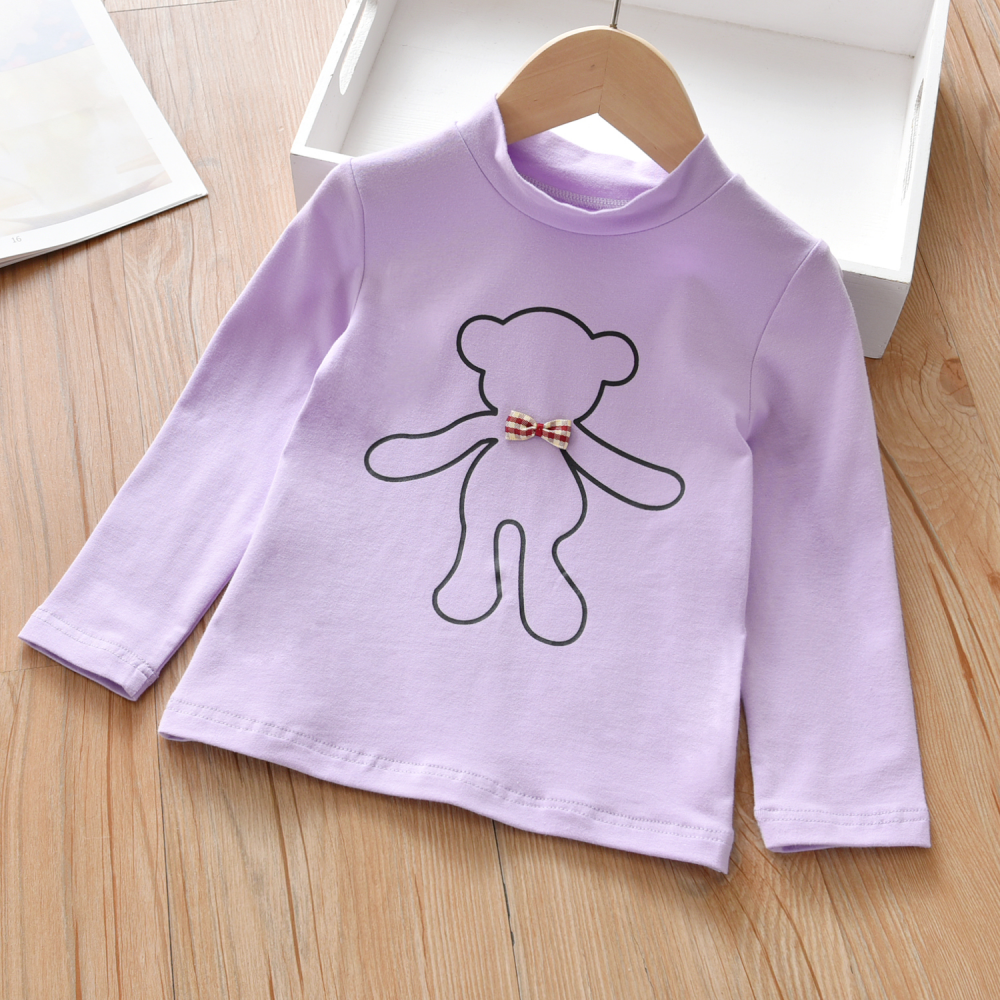 Girls Long Sleeve Cartoon T-shirt wholesale kids clothing