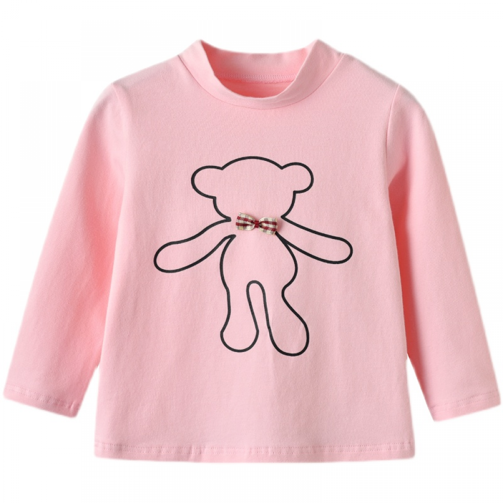 Girls Long Sleeve Cartoon T-shirt wholesale kids clothing