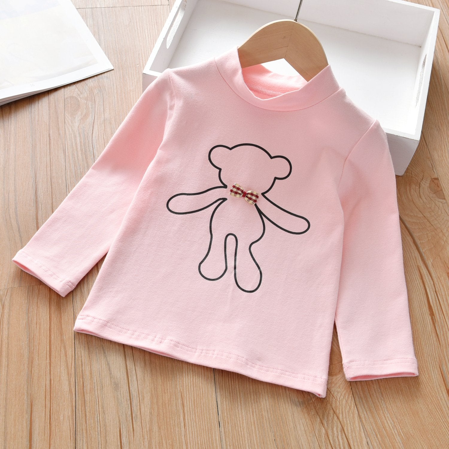 Girls Long Sleeve Cartoon T-shirt wholesale kids clothing