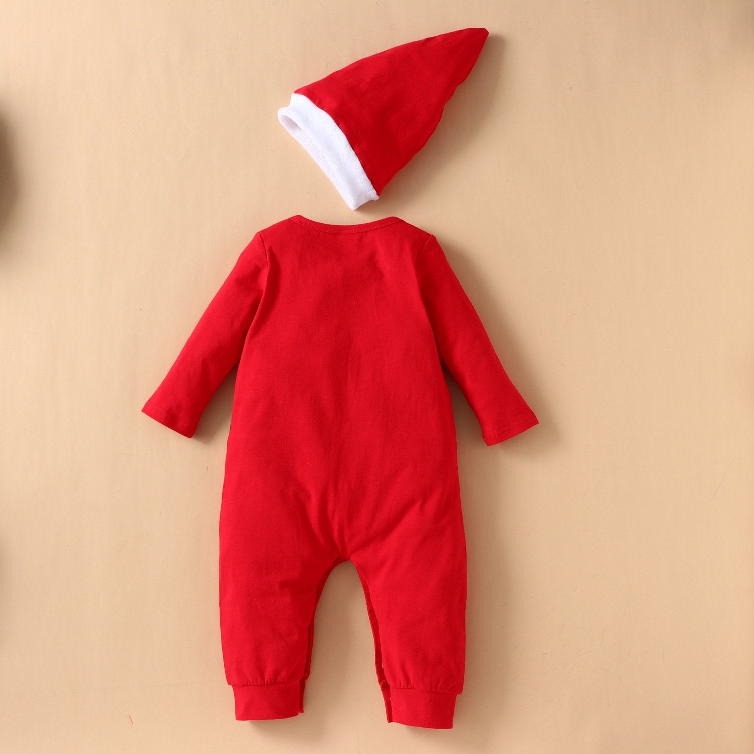 Baby Long Sleeve Christmas Romper & Hat baby clothes wholesale