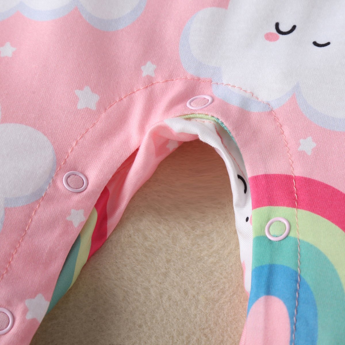 Baby Girls Long Sleeve Cute Cartoon Printed Romper baby clothes wholesale distributors