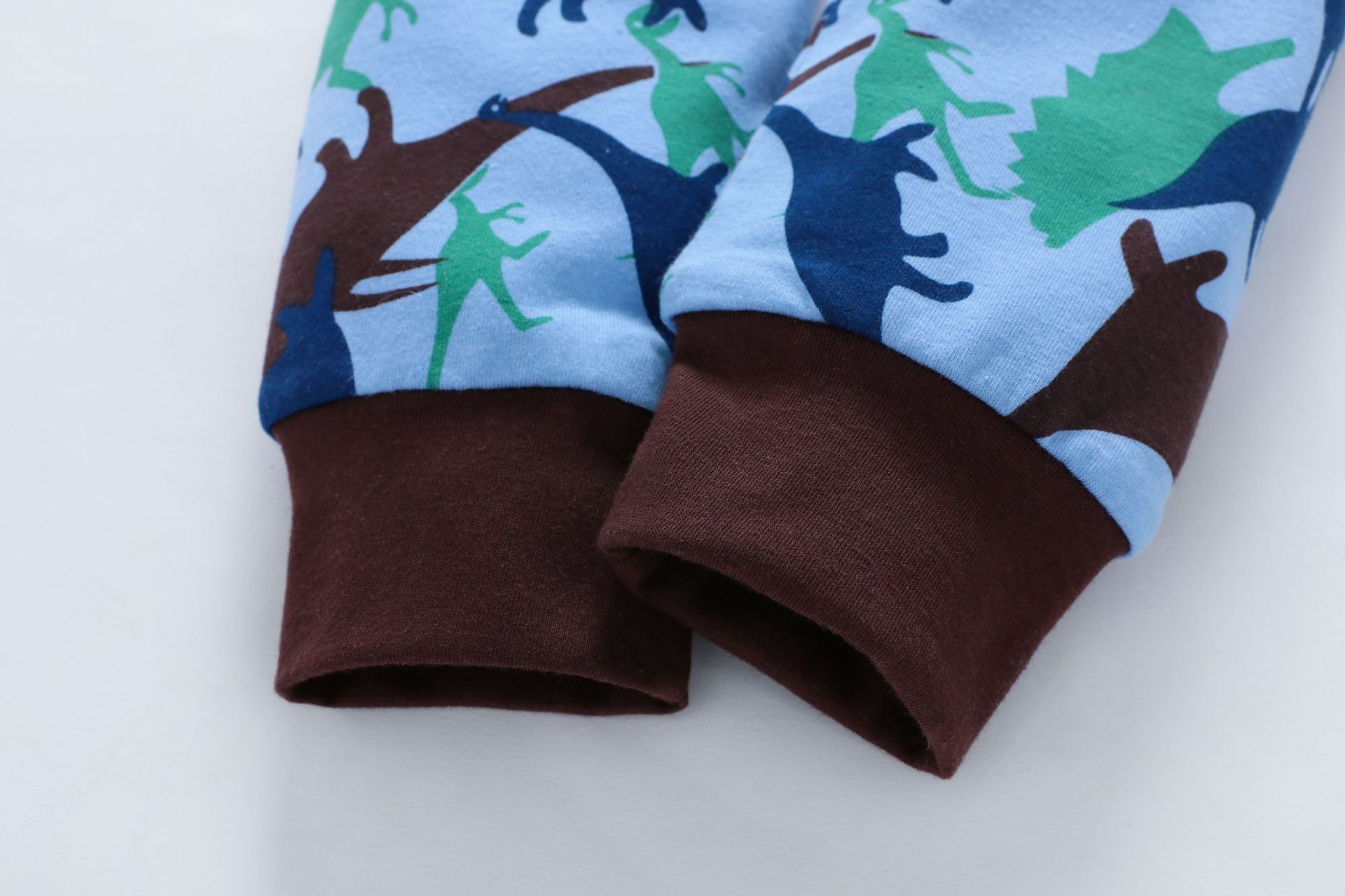 Boys Long Sleeve Dinosaur Letter Top & Pants kids clothes wholesale