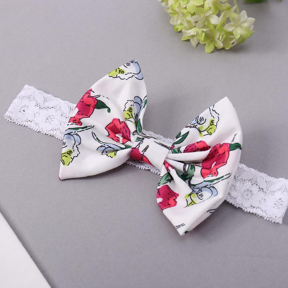 Baby Girls Long Sleeve Floral Letter Romper & Pants & Headband wholesale baby clothes usa