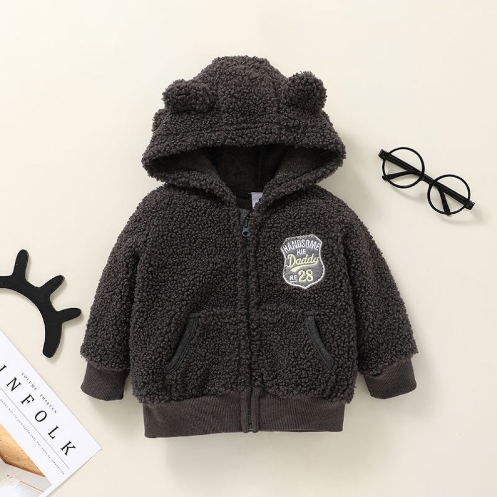 Baby Boys Long Sleeve Hooded Cute Jacket baby wholesale clothing