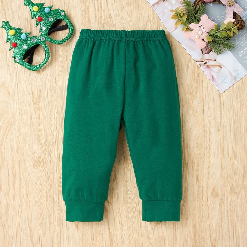 Baby Long Sleeve Letter Cartoon Printed Top & Pants Baby Clothes Wholesale