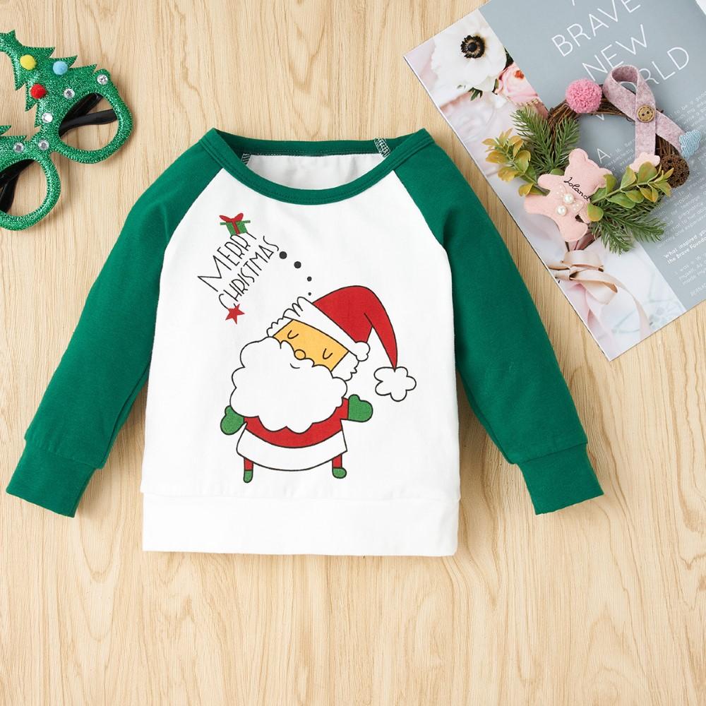 Baby Long Sleeve Letter Cartoon Printed Top & Pants Baby Clothes Wholesale